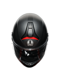 Kask szczękowy AGV Tourmodular Frequency czerwono-czarny matowy