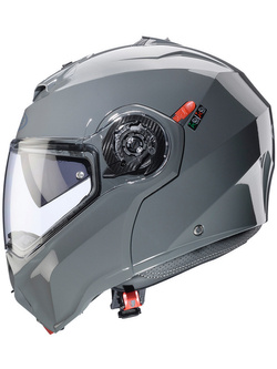 Kask szczękowy Caberg Duke Evo Solid szary połysk