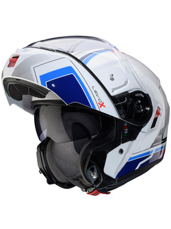 Kask szczękowy Caberg Levo X Elite biało-niebieski