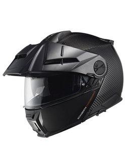 Zestaw: kask szczękowy Schuberth E2 Carbon czarny + dedykowany interkom motocyklowy Schuberth SC2