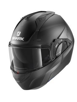 Kask szczękowy Shark EVO-GT Encke czarno szary matowy