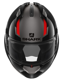 Kask szczękowy Shark EVO GT Sean antracytowo-czarno-czerwony