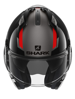 Kask szczękowy Shark EVO GT Sean antracytowo-czarno-czerwony