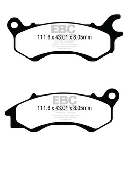 Klocki hamulcowe skuterowe (kpl. na 1 tarcze) EBC Brakes 