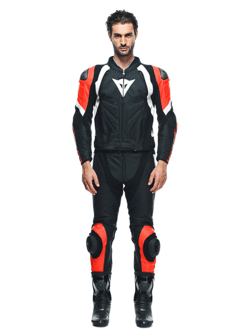 Kombinezon motocyklowy dwuczęściowy Dainese AVRO 4 czarno-czerwono-biały