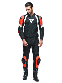 Kombinezon motocyklowy dwuczęściowy Dainese AVRO 4 czarno-czerwono-biały