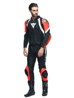 Kombinezon motocyklowy dwuczęściowy Dainese AVRO 4 czarno-czerwono-biały