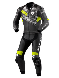 Kombinezon motocyklowy dwuczęściowy REV’IT! Apex czarno-fluo żółty