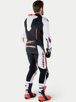 Kombinezon motocyklowy jednoczęściowy skórzany Alpinestars GP-R7 1PC czarno-biały