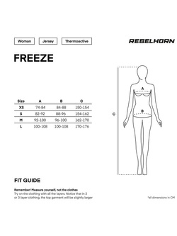 Koszulka termoaktywna damska Rebelhorn Freeze II czarno-szara