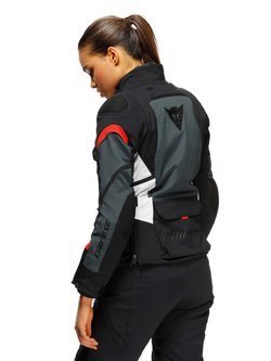 Kurtka motocyklowa damska tekstylna Dainese Carve Master 3 Gore-Tex czarno-szaro-czerwona