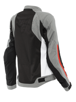 Kurtka motocyklowa damska tekstylna Dainese Hydraflux 2 Air D-Dry czarno-szaro-czerwona