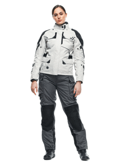 Kurtka motocyklowa damska tekstylna Dainese Ladakh 3L D-Dry biało-czarna