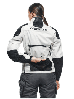 Kurtka motocyklowa damska tekstylna Dainese Ladakh 3L D-Dry biało-czarna