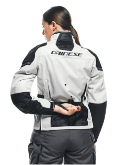 Kurtka motocyklowa damska tekstylna Dainese Ladakh 3L D-Dry biało-czarna