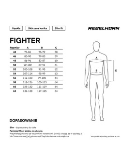 Kurtka motocyklowa skórzana Rebelhorn Fighter czarno-fluo żółta