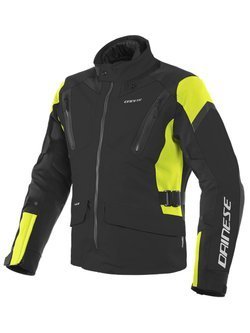 Kurtka motocyklowa tekstylna Dainese Tonale D-Dry® czarno-fluo żółta