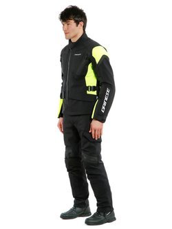 Kurtka motocyklowa tekstylna Dainese Tonale D-Dry® czarno-fluo żółta