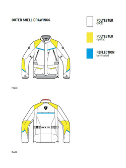 Kurtka motocyklowa tekstylna REV’IT! Voltiac 3 H2O czarno-szara