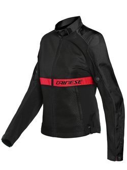 Kurtka motocyklowa tekstylna damska Dainese Ribelle Air Lady Tex czarno-czerwona