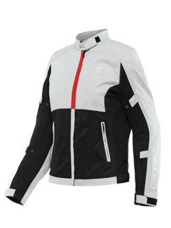 Kurtka motocyklowa tekstylna damska Dainese Risoluta Air Tex czarno-szaro-czerwona