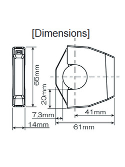 Ładowarka USB typu "A" Daytona Parts Slim mocowana na kierownicy motocykla [1 port]