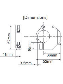 Ładowarka USB typu "C" Daytona Parts Slim mocowana na kierownicy motocykla [1 port]