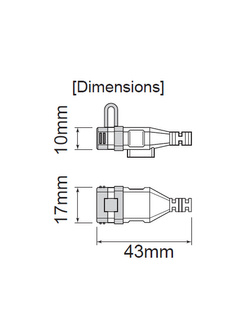 Ładowarka USB typu "C" Daytona Parts mocowana na kierownicy motocykla [1 port]