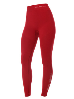 Legginsy termoaktywne damskie BRUBECK Extreme Thermo bordowe