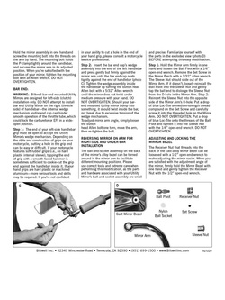 Lusterko motocyklowe uniwersalne Biltwell Round Clamp-on czarne