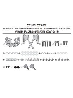 Przezroczysta szyba GIVI Yamaha Tracer 900/ Tracer 900 GT (18-20) [mocowanie w zestawie]