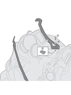 Przezroczysta szyba GIVI BMW F 700 GS [13-17][mocowanie w zestawie]