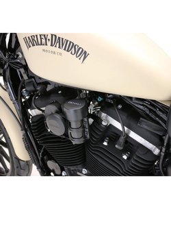 Klakson Soundbomb Denali 120DB HORN Dual Tone + mocowanie do Harley-Davidson Sporster Iron 883 (XL883N) (84-20), SuperLow (XL883L) (86-20), SuperLow 1200T (XL1200T) (03-17), 