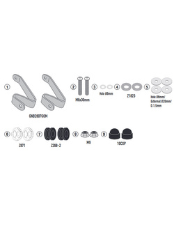 Mocowanie szyby GIVI 1190DT Honda PCX 125 (21-)