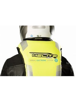 Motocyklowa kamizelka z poduszką powietrzną Helite E-Turtle 2 fluo żółta