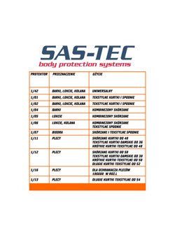 Ochraniacz pleców Büse Sas-Tec SC-1/13