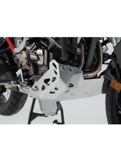 Osłona silnika SW-MOTECH Honda CRF1100 L Africa Twin, Adventure Sports (19-) CRF1100 L Africa Twin ES, Adventure Sports ES (23-) dla motocykla z zamontowanymi crashbarami srebrna