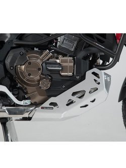 Osłona silnika SW-MOTECH Honda CRF1100 L Africa Twin, Adventure Sports (19-) CRF1100 L Africa Twin ES, Adventure Sports ES (23-) dla motocykla z zamontowanymi crashbarami srebrna