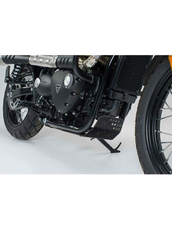 Osłona silnika SW-MOTECH Triumph Street Twin/Bonneville T 100/Street Scrambler/Bonneville T100/Street Cup (16-), Bonneville T120 Black (15-), Thruxton 1200 R (16-19), Thruxton TFC/Speed Twin (18-), Thruxton RS (19-), Speed Twin 900 (23-) czarna