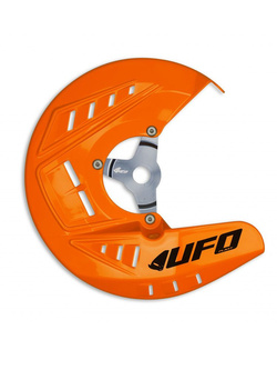 Osłona tarczy hamulcowej przedniej UFO do KTM SX 125/150/250, EXC 125/200/250/300, SX-F/EXC-F 250/350/450 (10-14), EXC-F 500 (11-14) pomarańczowa