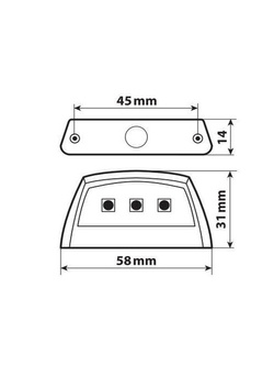 Oświetlenie tablicy rejestracyjnej Led Lampa E-ion [12 V]