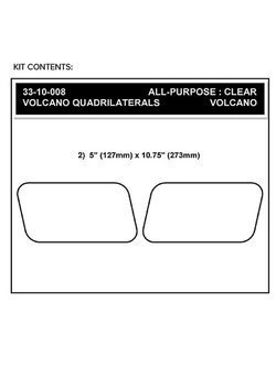 Pady boczne na zbiornik paliwa Stompgrip Quadrilateral Volcano czarne