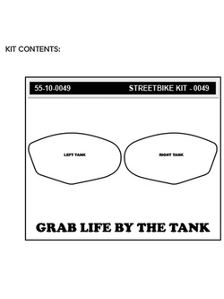 Pady boczne na zbiornik paliwa Stompgrip Street Bike Volcano Suzuki GSX-R 1000 (05-06) czarne