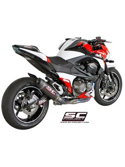 Pełny układ wydechowy 4-2-1 z tytanowymi kolektorami i owalnym tłumikiem racing SC-Project do Kawasaki Z 800 [12-16]