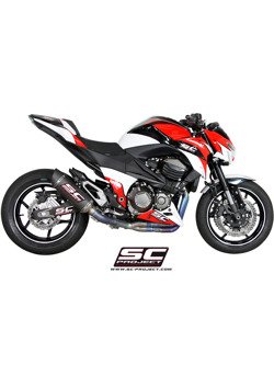 Pełny układ wydechowy 4-2-1 z tytanowymi kolektorami i owalnym tłumikiem racing SC-Project do Kawasaki Z 800 [12-16]