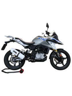 Pełny układ wydechowy G.P.R Albus Evo4 [Aluminium, White Glossy] - BMW G 310 GS E4 [17-20]