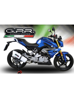 Pełny układ wydechowy G.P.R Albus Evo4 [Aluminium, White Glossy] - BMW G 310 R E4 [17-20]