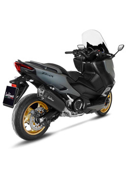 Pełny układ wydechowy LeoVince LV-12 Black Edition [Slip-On, Stainless Steel] do Yamaha T-Max 560/Tech Max [20-]