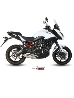 Pełny układ wydechowy (Oval) MIVV do Kawasaki Versys 650 (15-20) srebrny