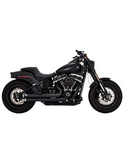 Pełny układ wydechowy Vance & Hines Big Shots Staggered do wybranych modeli Harleya Davidsona Czarny Mat